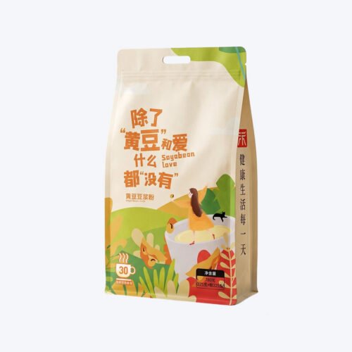 1 防潮高密封八边封方底定制豆奶粉包装袋